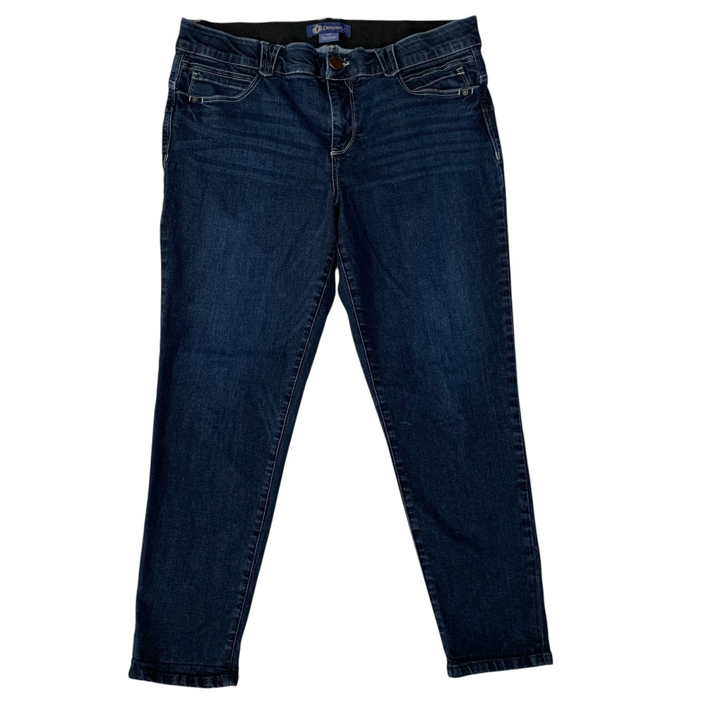 Democracy Absolution Women's Size 14 Dark Wash Skinny Ankle Jeans Stretch